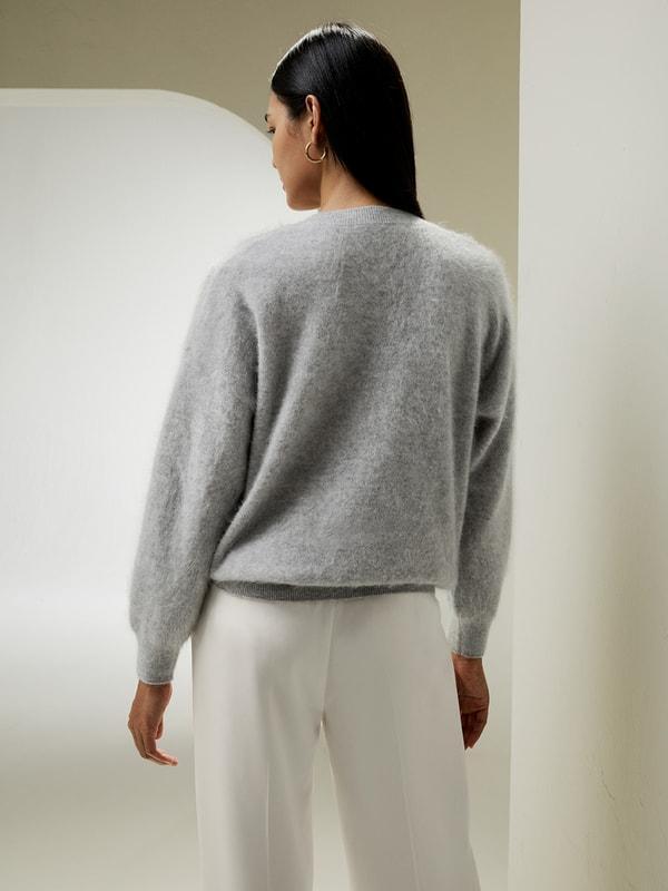 Brushed Cashmere Pullover Sweater Product Image