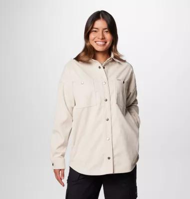 Womens Columbia Blue Point Creek Corduroy Shirt Jacket Product Image