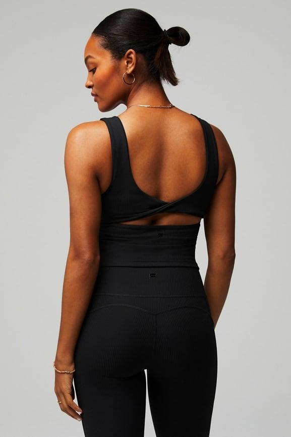 Oasis Rib Twist Built-In Bra Tank Product Image