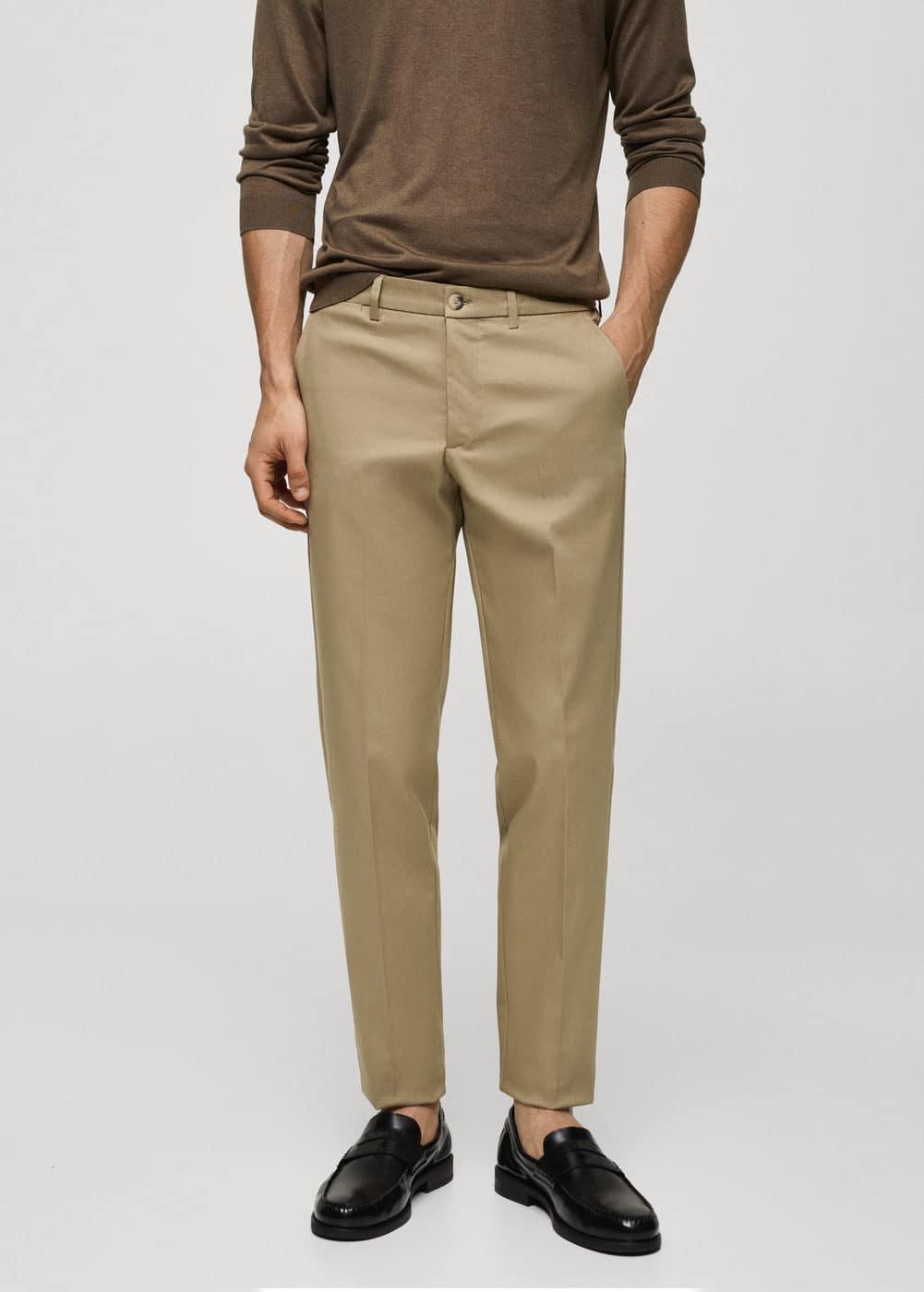 Mango Mens Slim Fit Chino Trousers Product Image