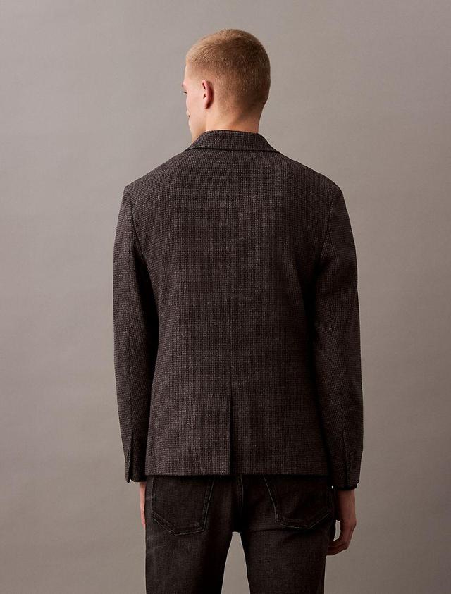 Wool Blend Slim Blazer Product Image