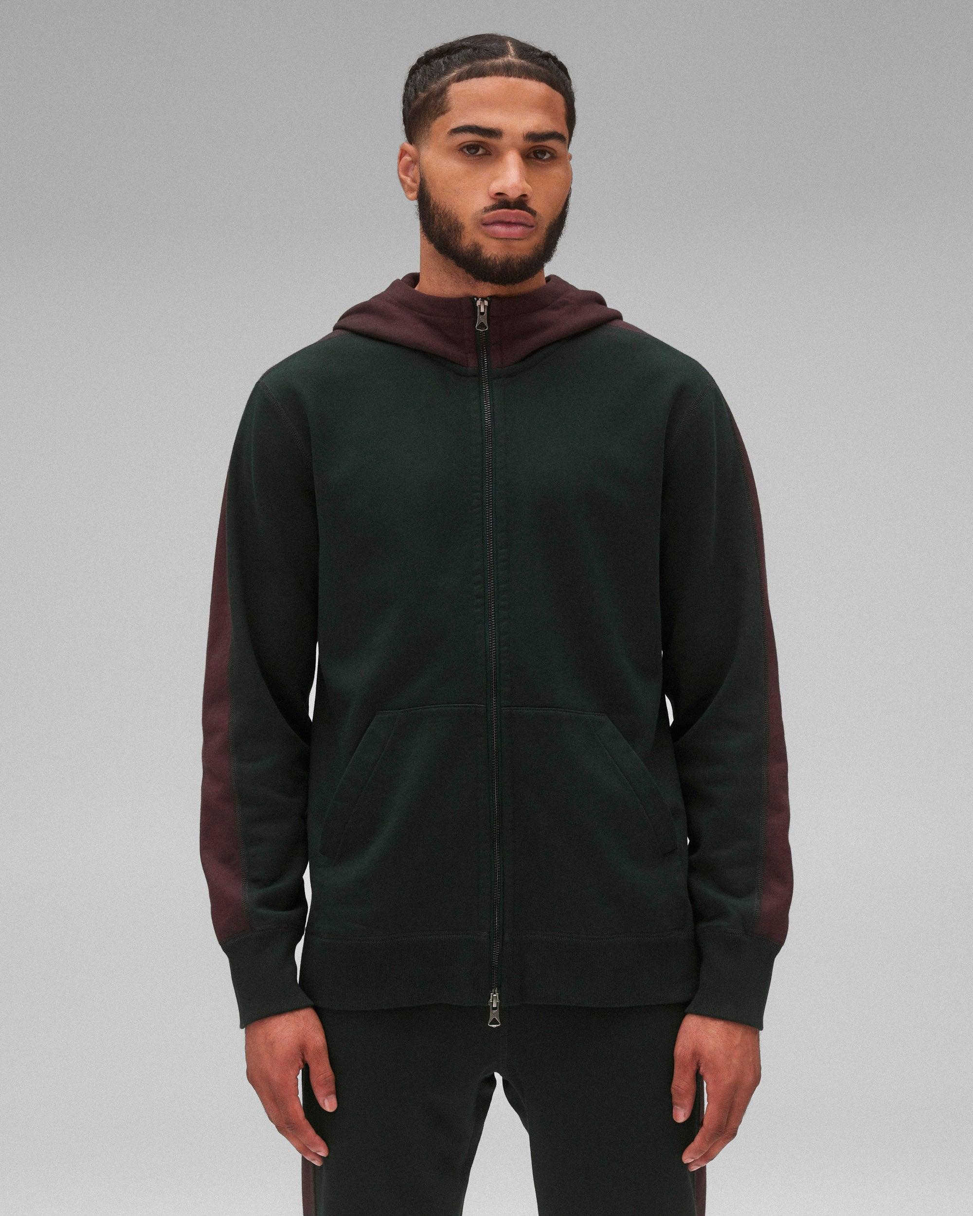 Midweight Terry Racer Zip Hoodie Male Product Image