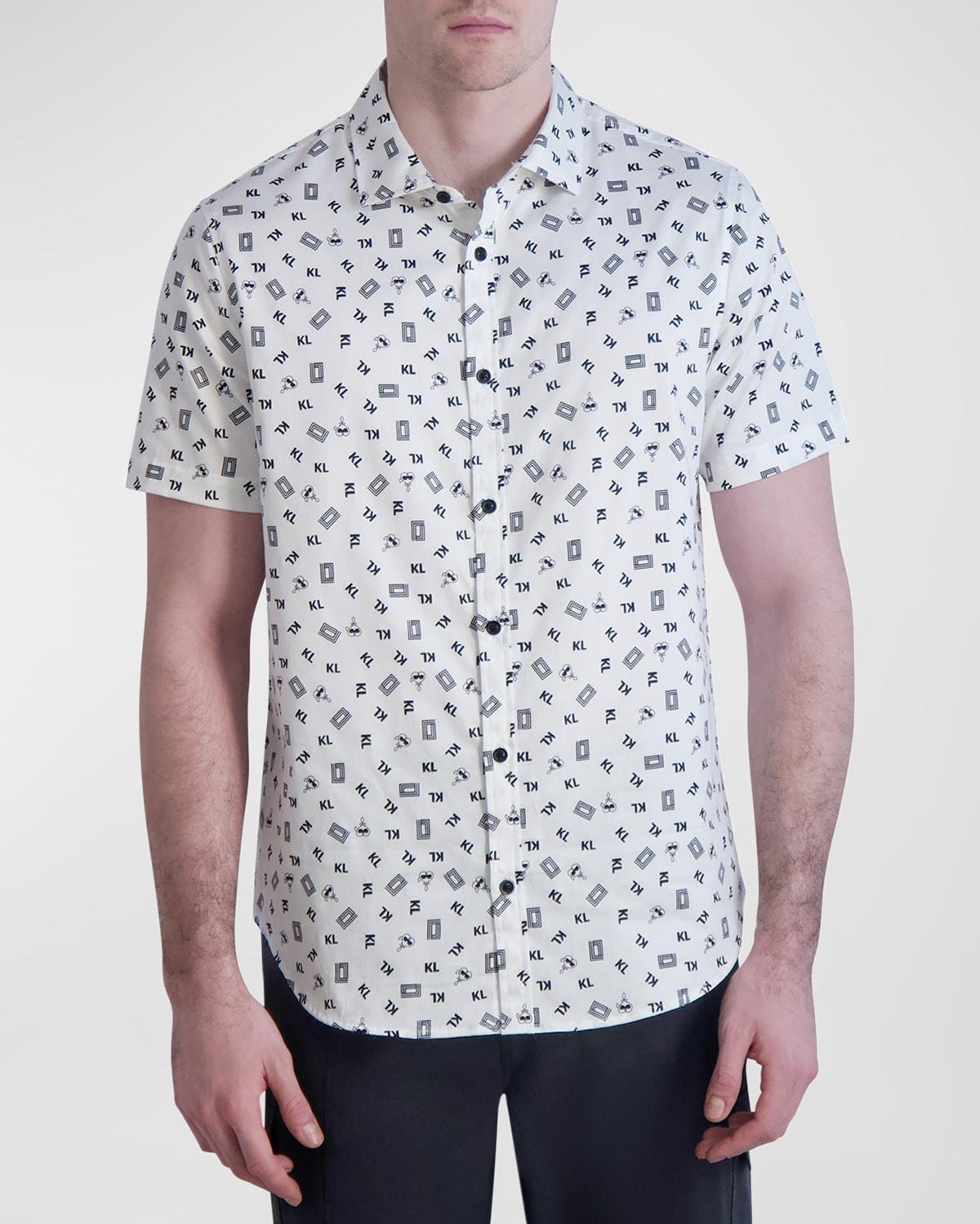 Mens KL Logo Printed Short-Sleeve Shirt Product Image