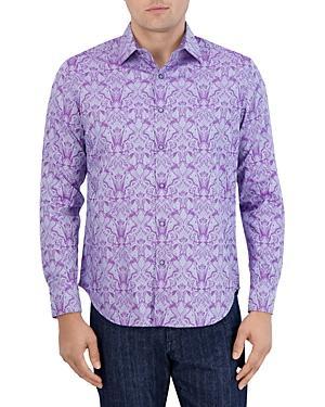 Robert Graham Highland 4 Cotton Blend Classic Fit Button Down Shirt Product Image