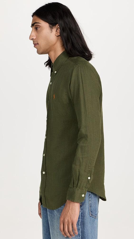 Polo Ralph Lauren Piece Dye Linen Shirt | Shopbop Product Image