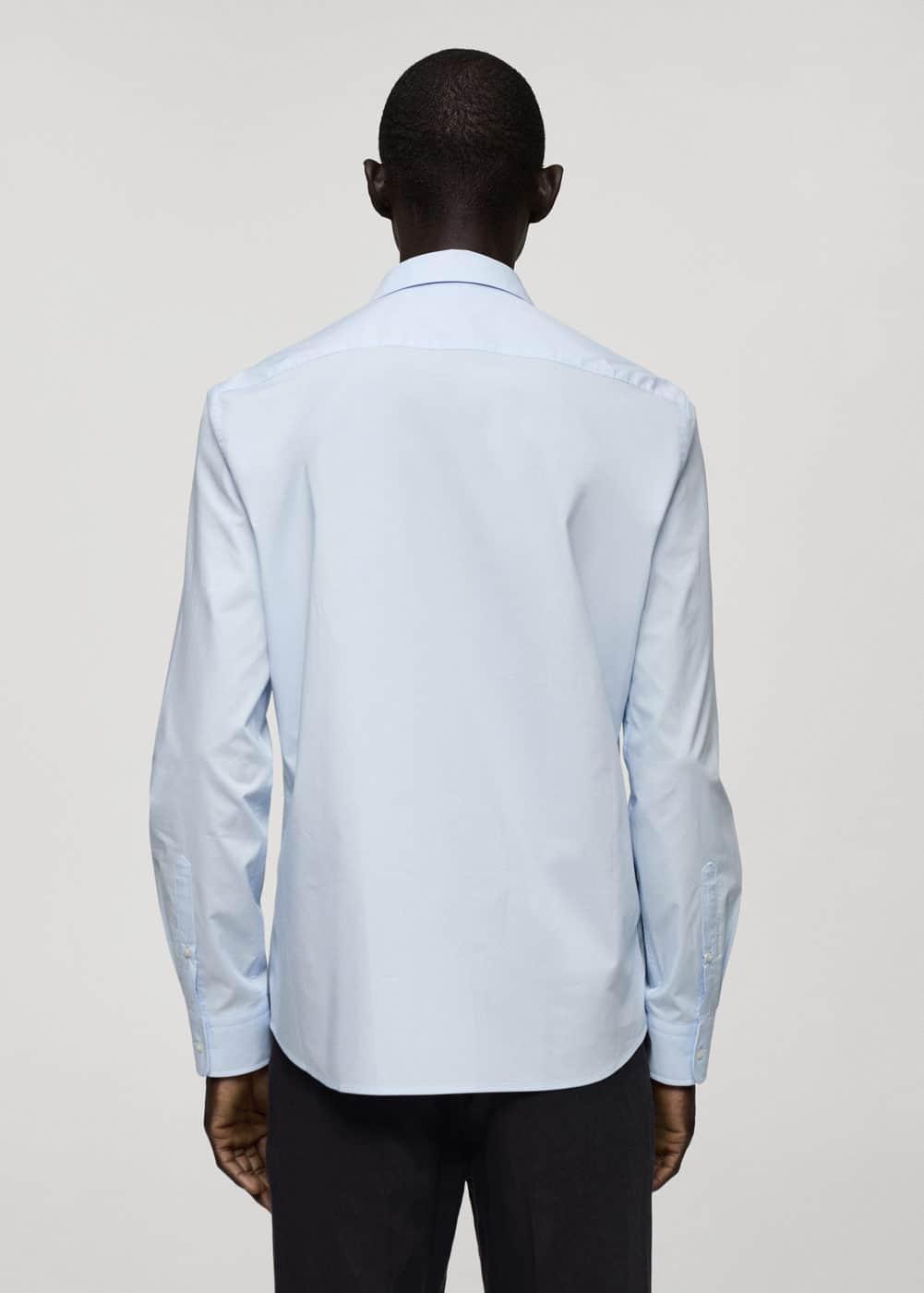 Mango Mens Cotton Long-Sleeved Shirt Product Image