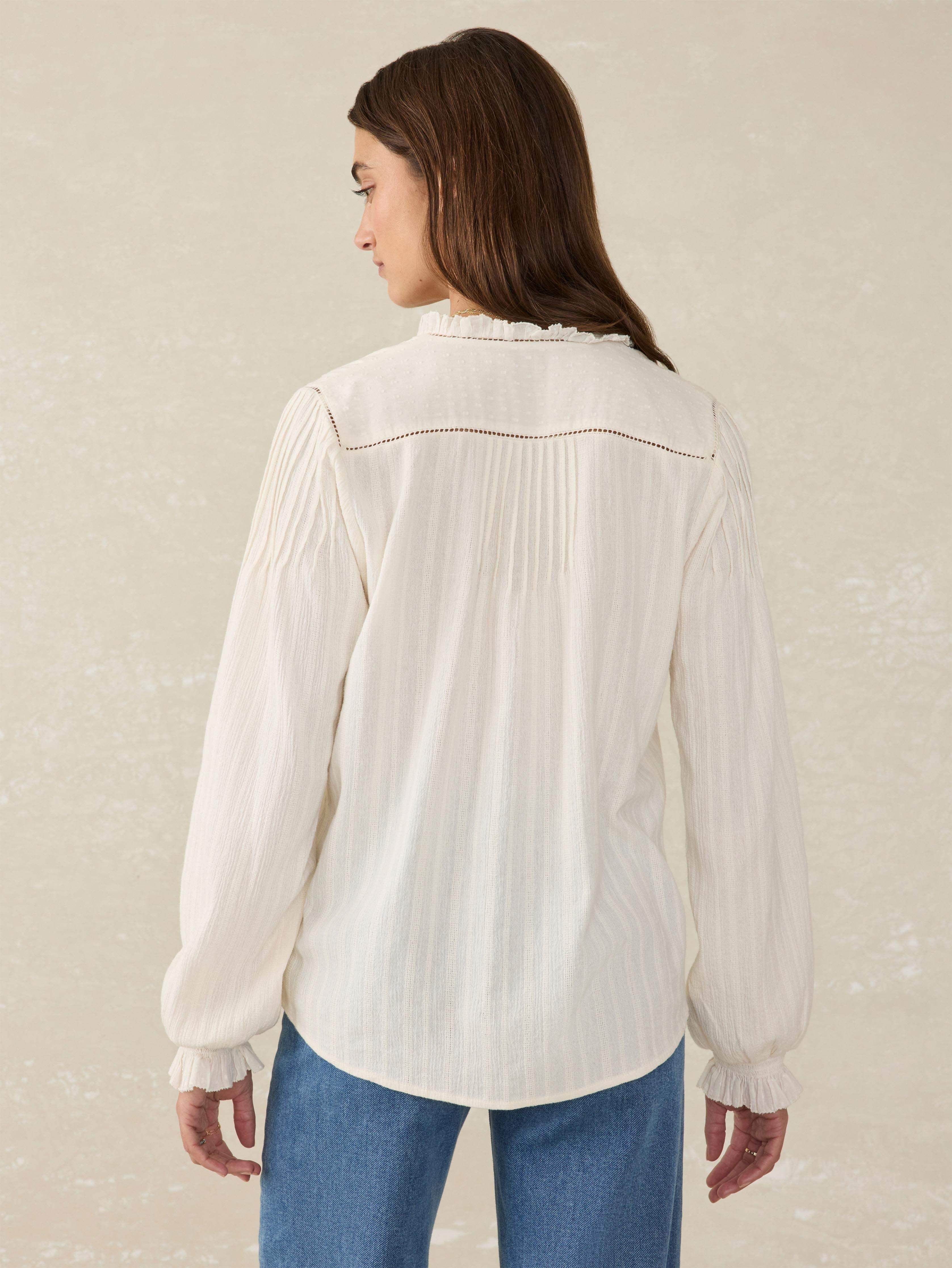 Lily Blouse - Egret Female Product Image