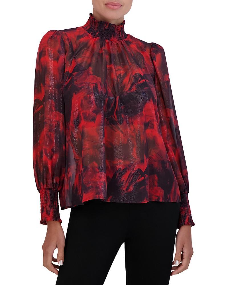 Bcbgmaxazria Printed Mock Neck Top product image