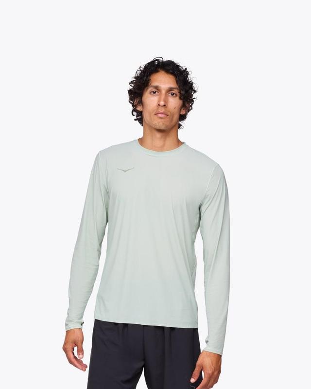 Hoka One HOKA Men's Airolite Run Long Sleeve Shirt in Black, Size XXL Product Image