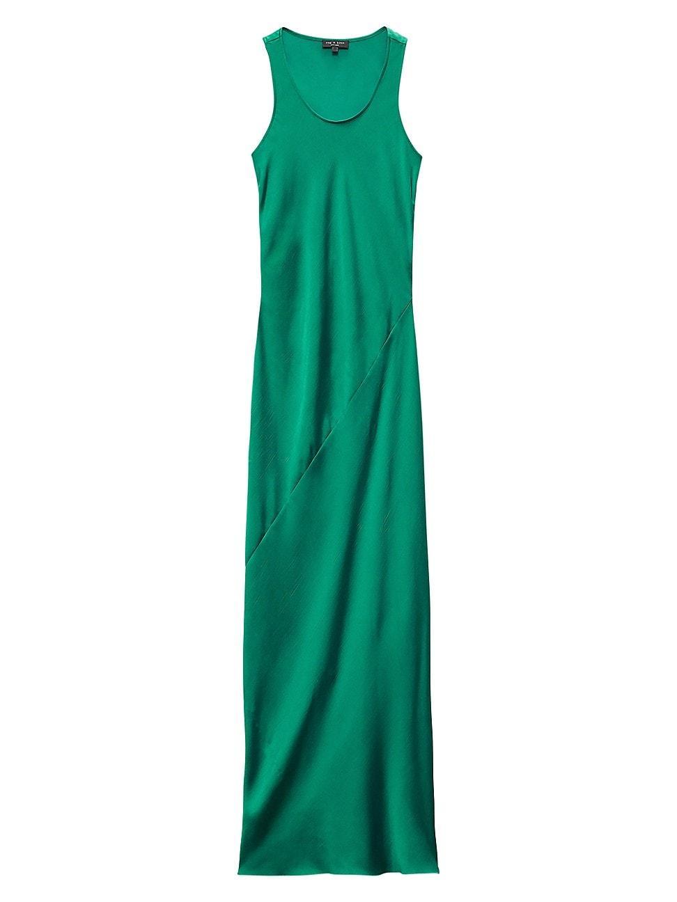 Womens Daisy Satin Sleeveless Maxi Dress Product Image