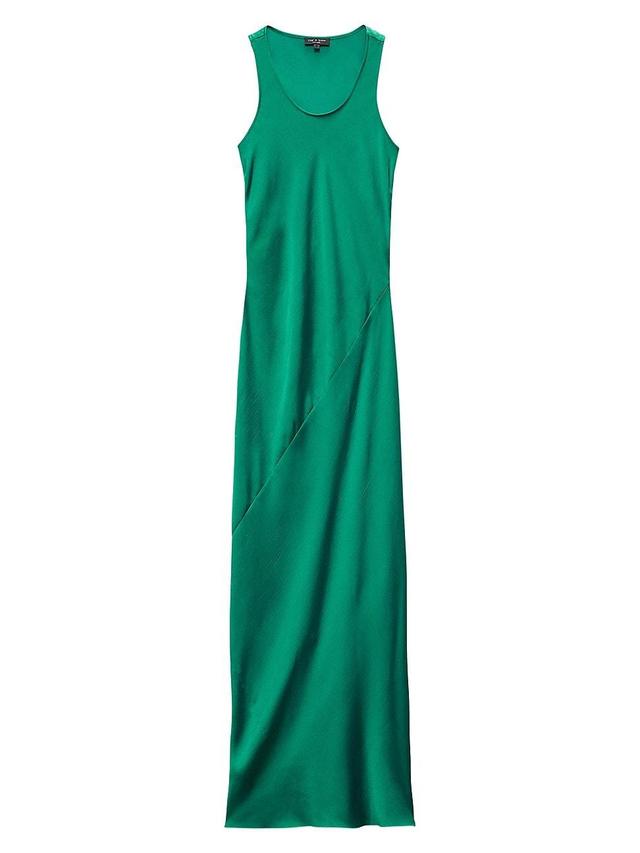 Womens Daisy Satin Sleeveless Maxi Dress Product Image