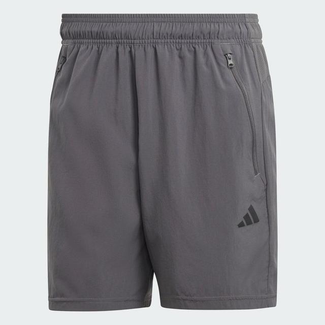 adidas Train Essentials Woven Training Shorts Grey Five L 9 Mens Product Image