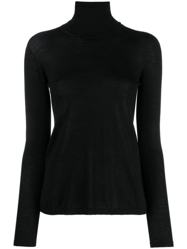 MAX MARA Wool Turtleneck Sweater In Black   Product Image