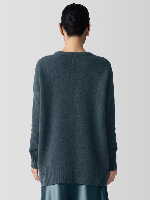 EILEEN FISHER Cashmere Silk Bliss Crew Neck Long Topfemale Product Image