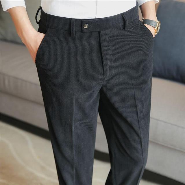 Mid Rise Plain Tapered Pants Product Image