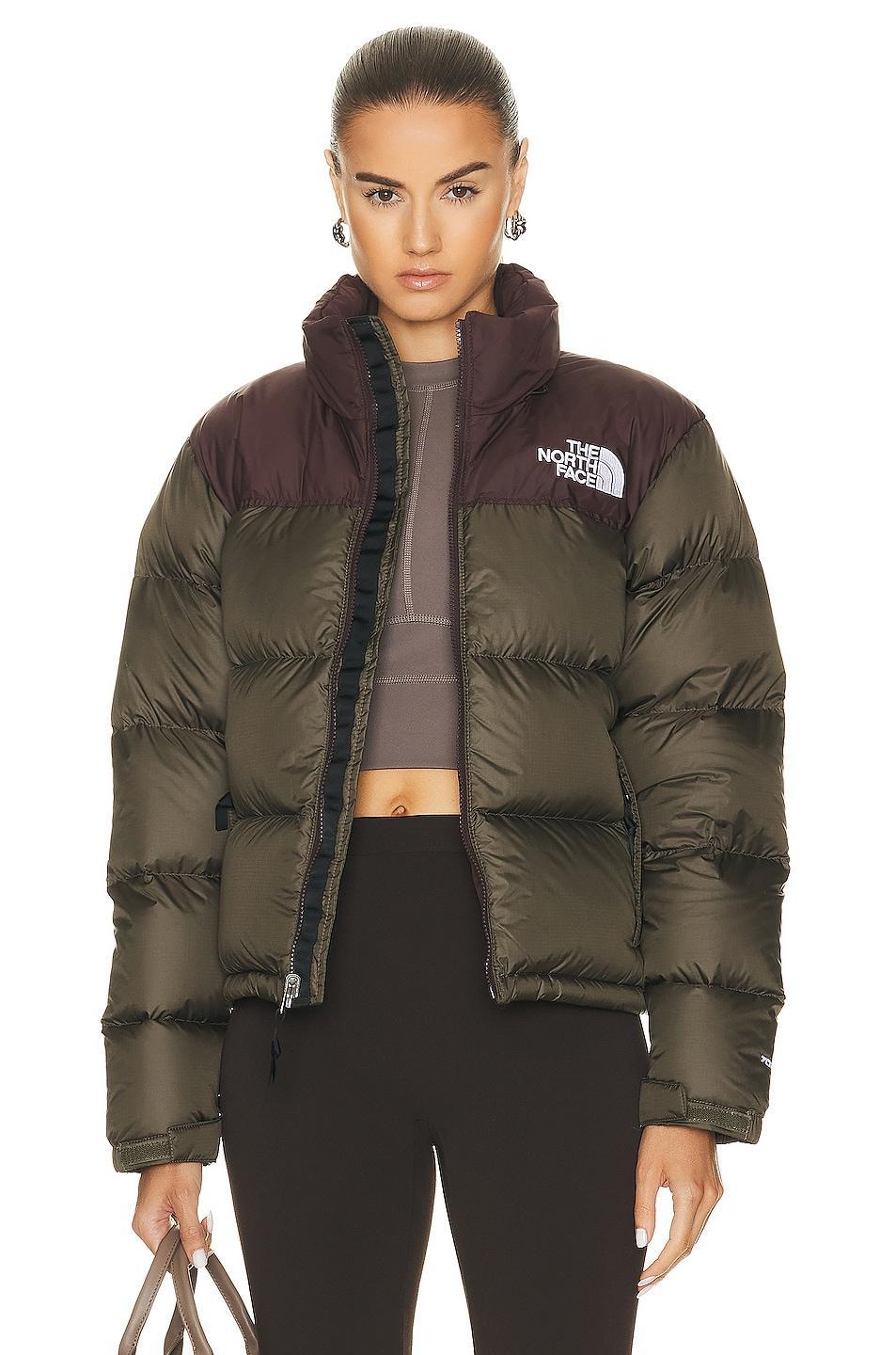 Womens Retro Nuptse Colorblocked Down Jacket Product Image