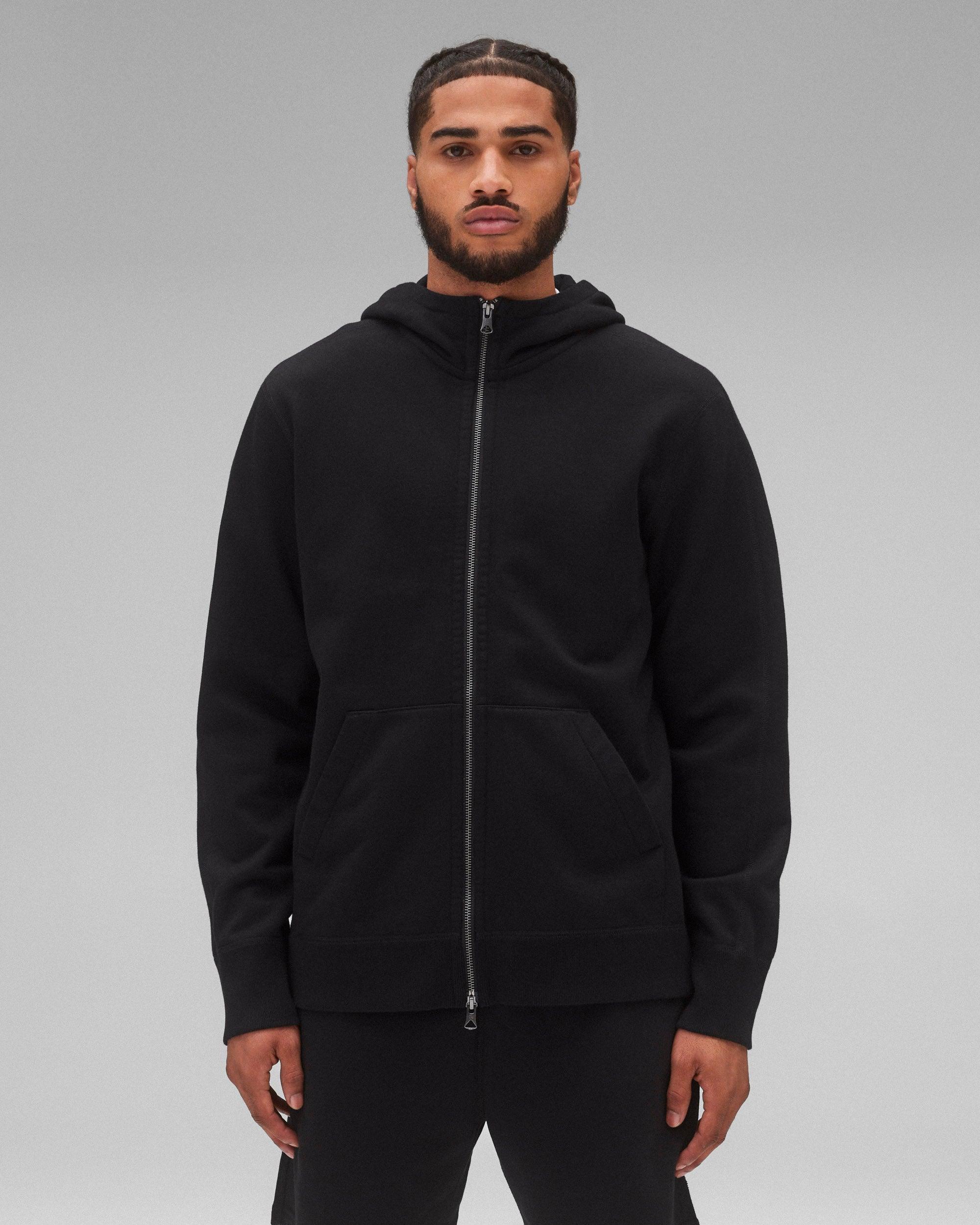 Midweight Terry Racer Zip Hoodie Male Product Image