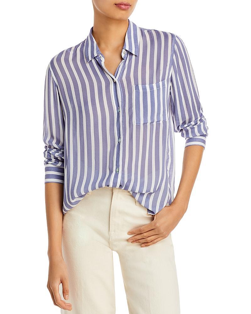 Josephine Striped Button-Front Shirt Product Image