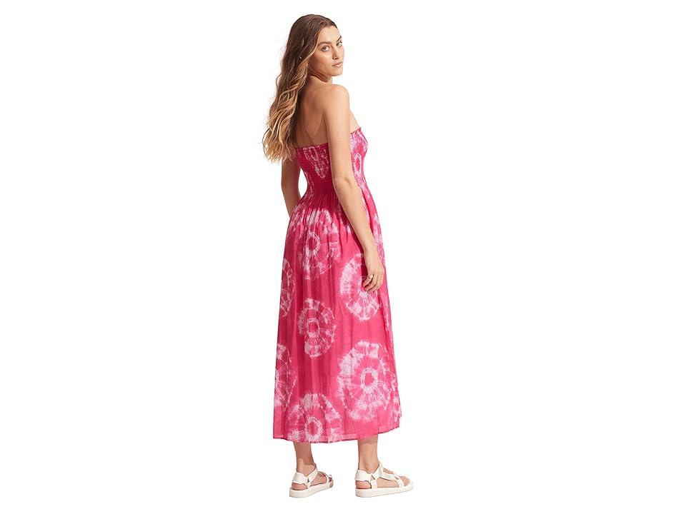 Seafolly Beach Edit Tie-Dye Skirt Dress (Rose ) Women's Swimwear Product Image