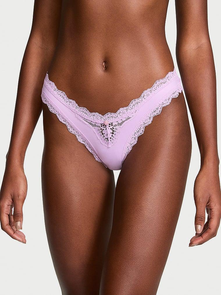 Lace-Trim Brazilian Panty Product Image