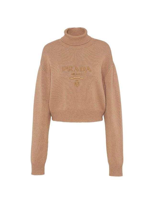 Womens Cashmere And Wool Turtleneck Sweater Product Image