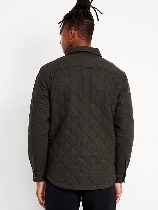 Quilted Button-Down Shacket Product Image