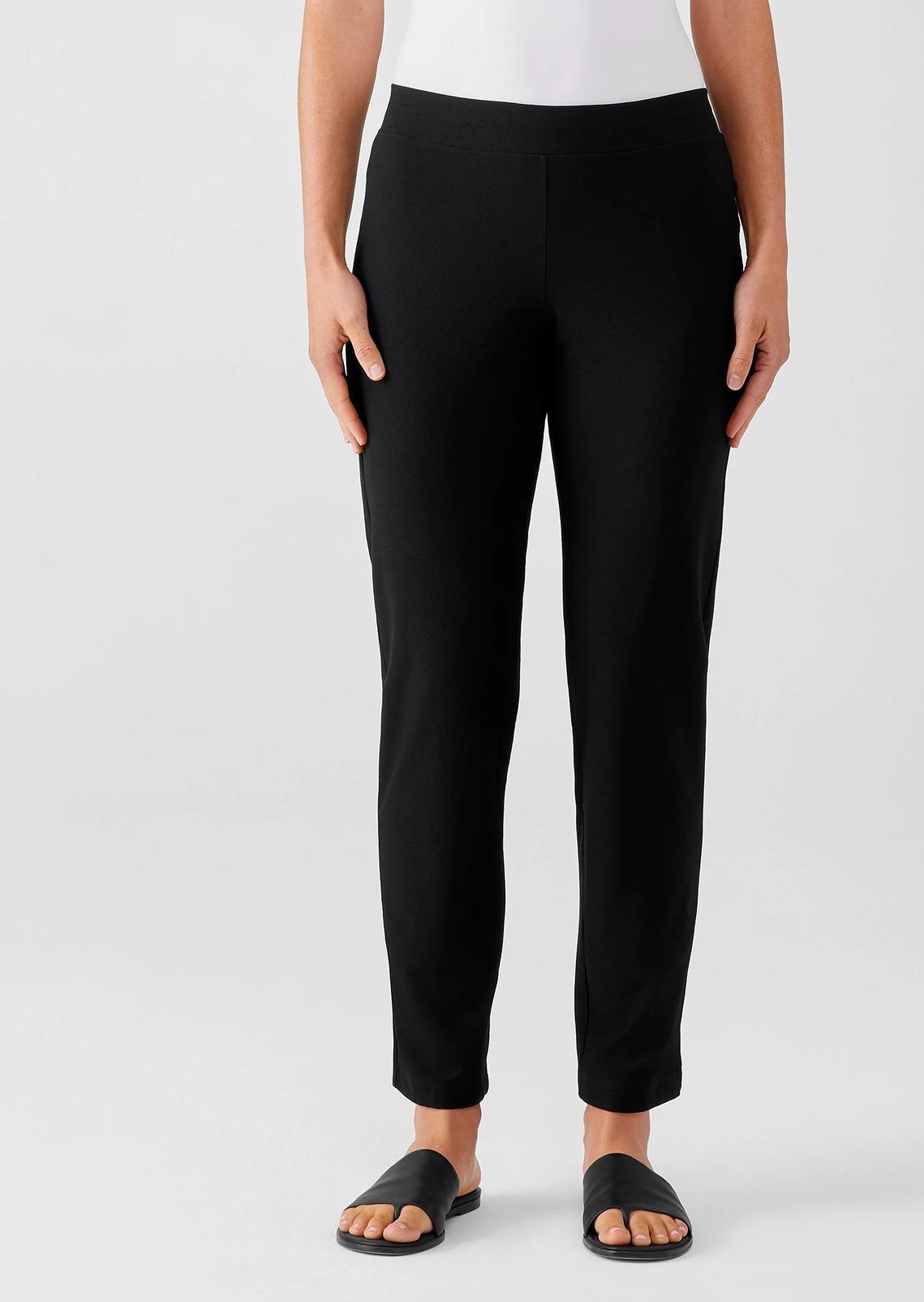 Eileen Fisher Crepe Slim Ankle Pants Product Image