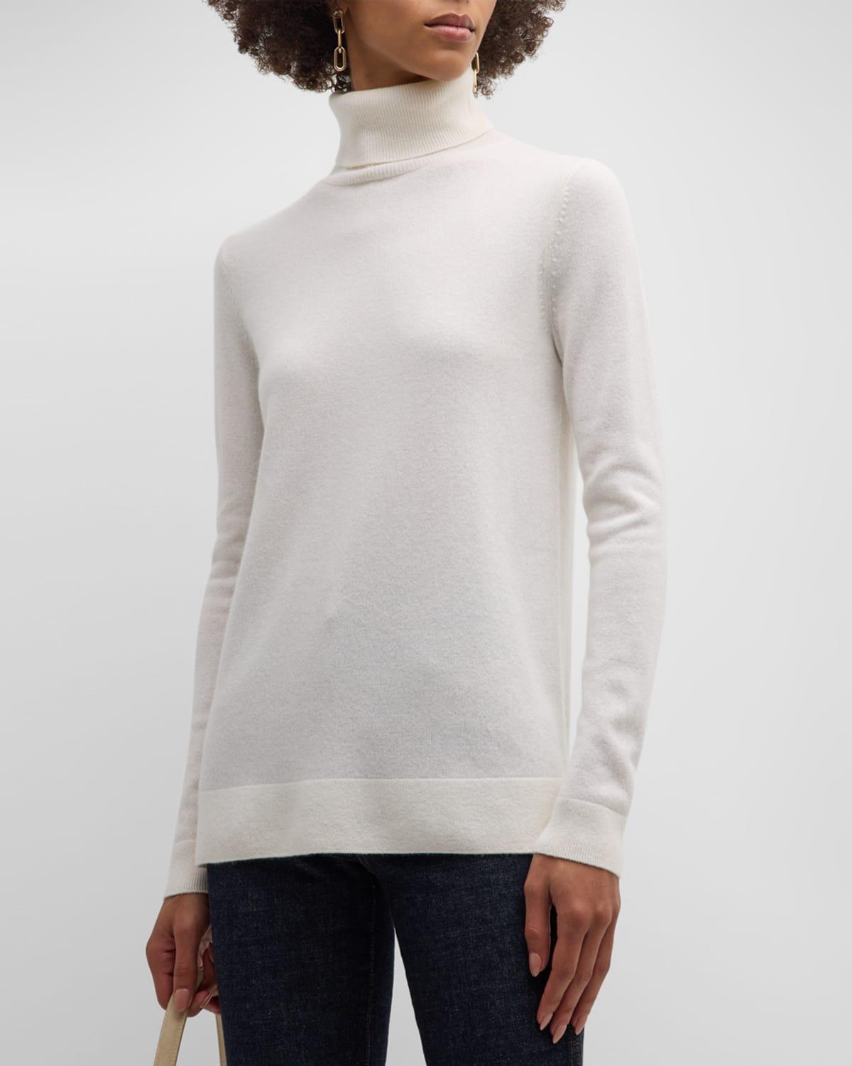 Cashmere Basic Turtleneck Top Product Image