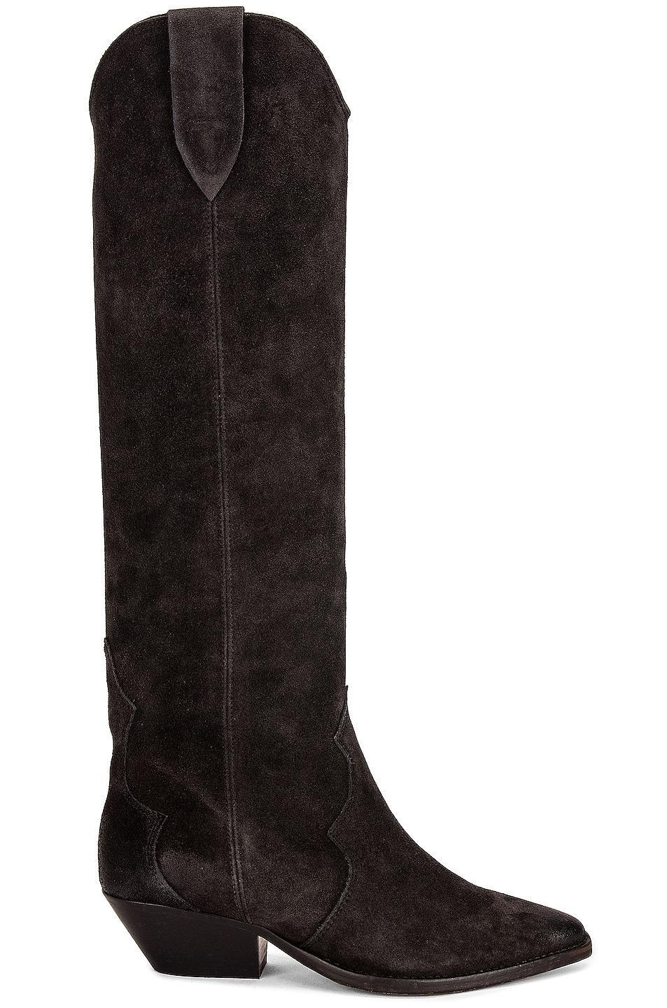 Womens Denvee 40MM Suede Tall Western Boots Product Image