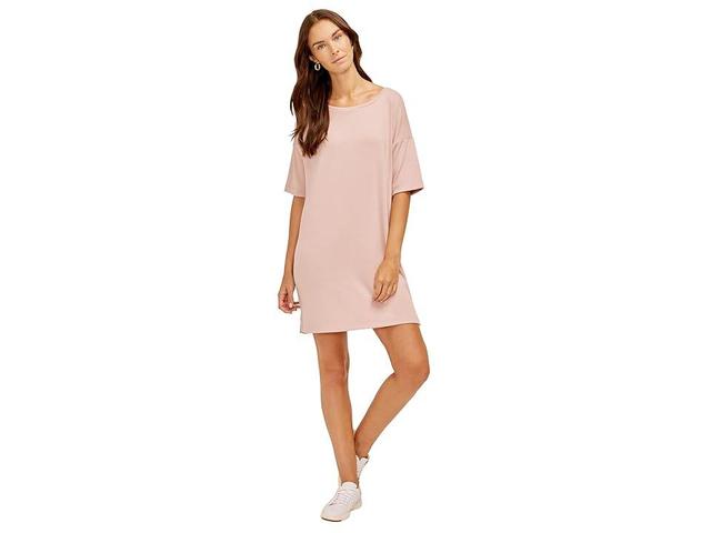 Three Dots Boatneck Drop Sleeve Dress (Adobe Rose) Women's Dress Product Image