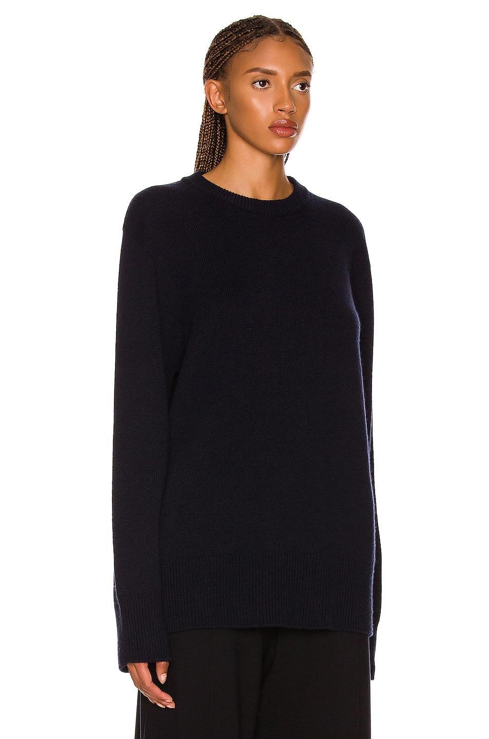 The Row - Women's Sibem Wool-Cashmere Sweater - Navy - S - Moda Operandi Product Image