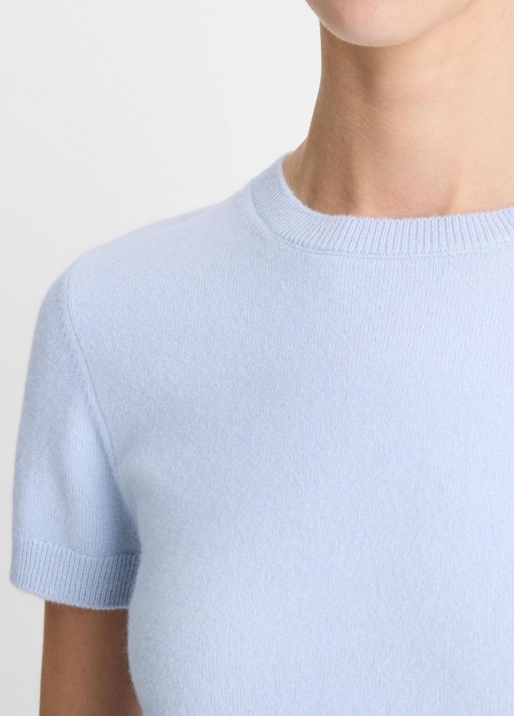 Wool & Cashmere-Blend Short-Sleeve Sweater Product Image