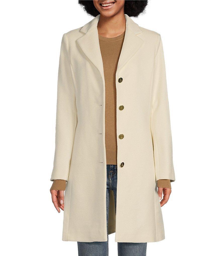 Lauren Ralph Lauren Single Breasted Wool Blend Fit and Flare Coat product image