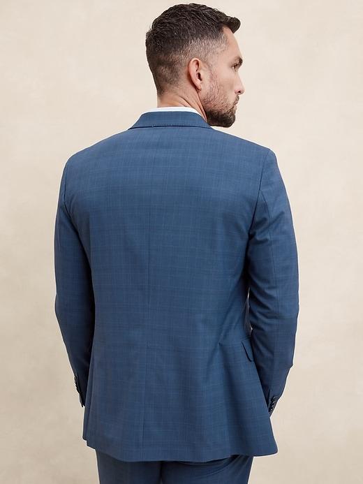 Tailored Blue Glen Plaid Suit Jacket Product Image