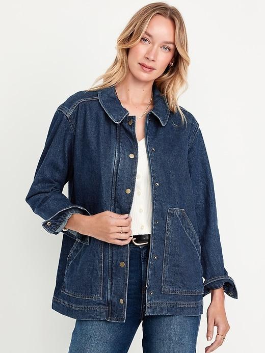 Relaxed Jean Barn Jacket Product Image