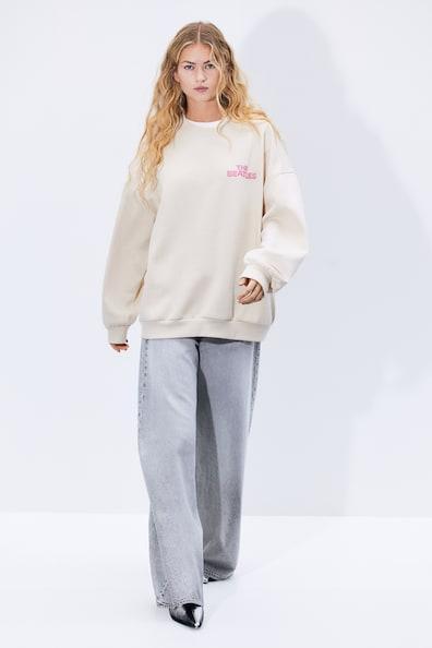 Oversized Printed Sweatshirt Product Image