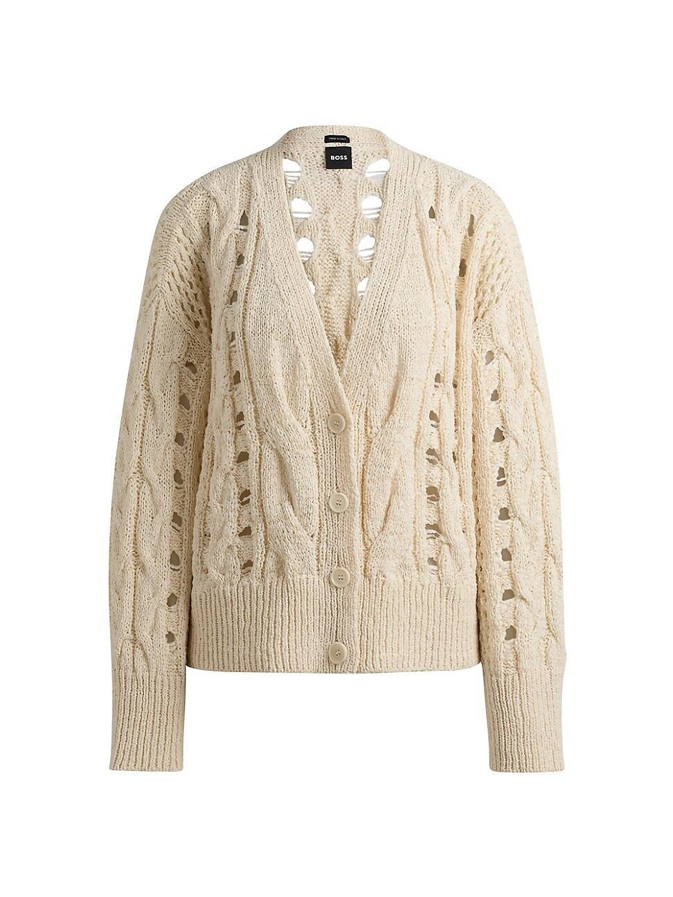 Womens Cable-Knit Cardigan product image