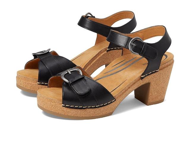 Aetrex Tory Open Toe Buckle Detail Heel Sandals Product Image