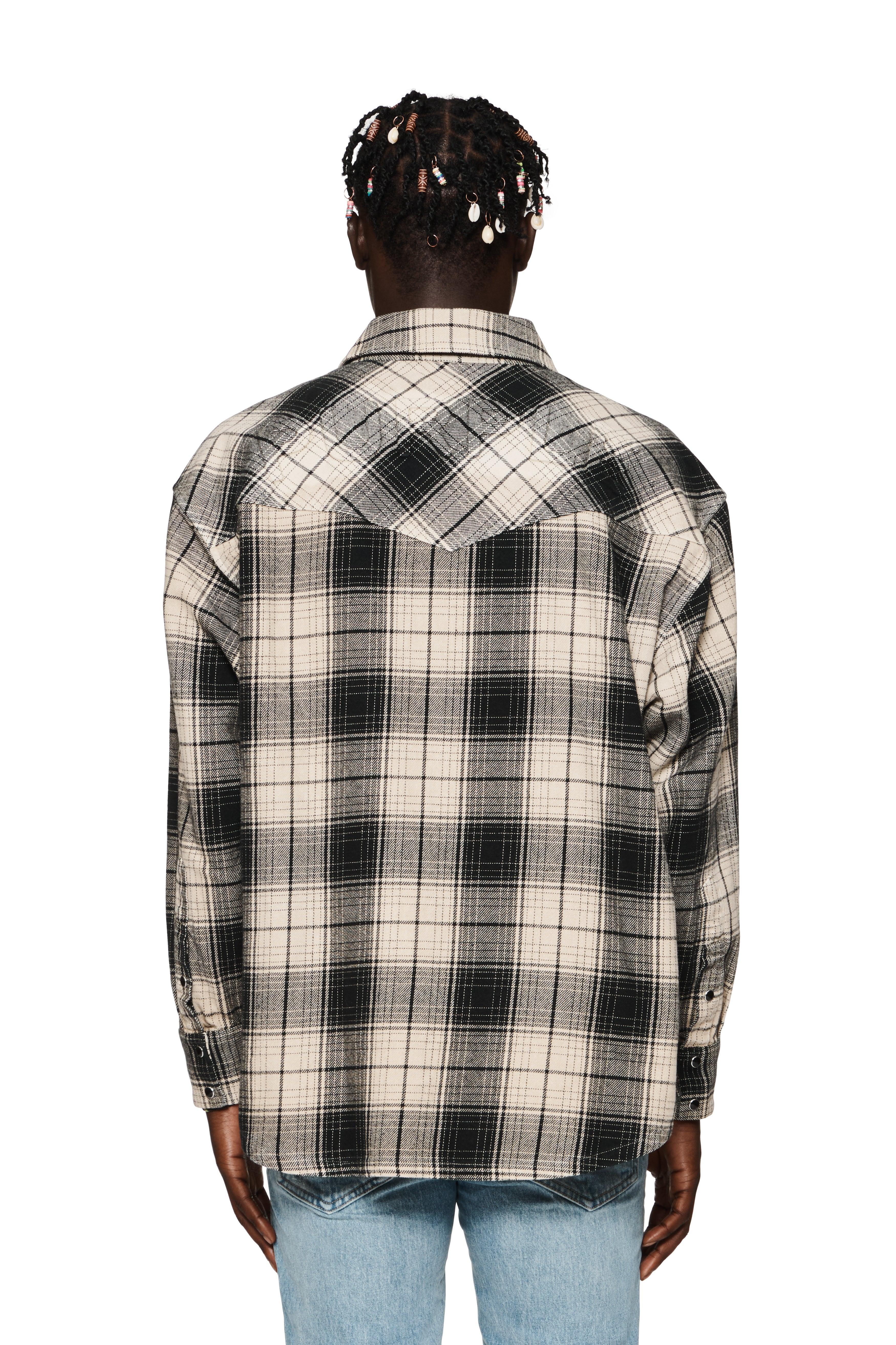 Wordmark Plaid Western Shirt Male Product Image