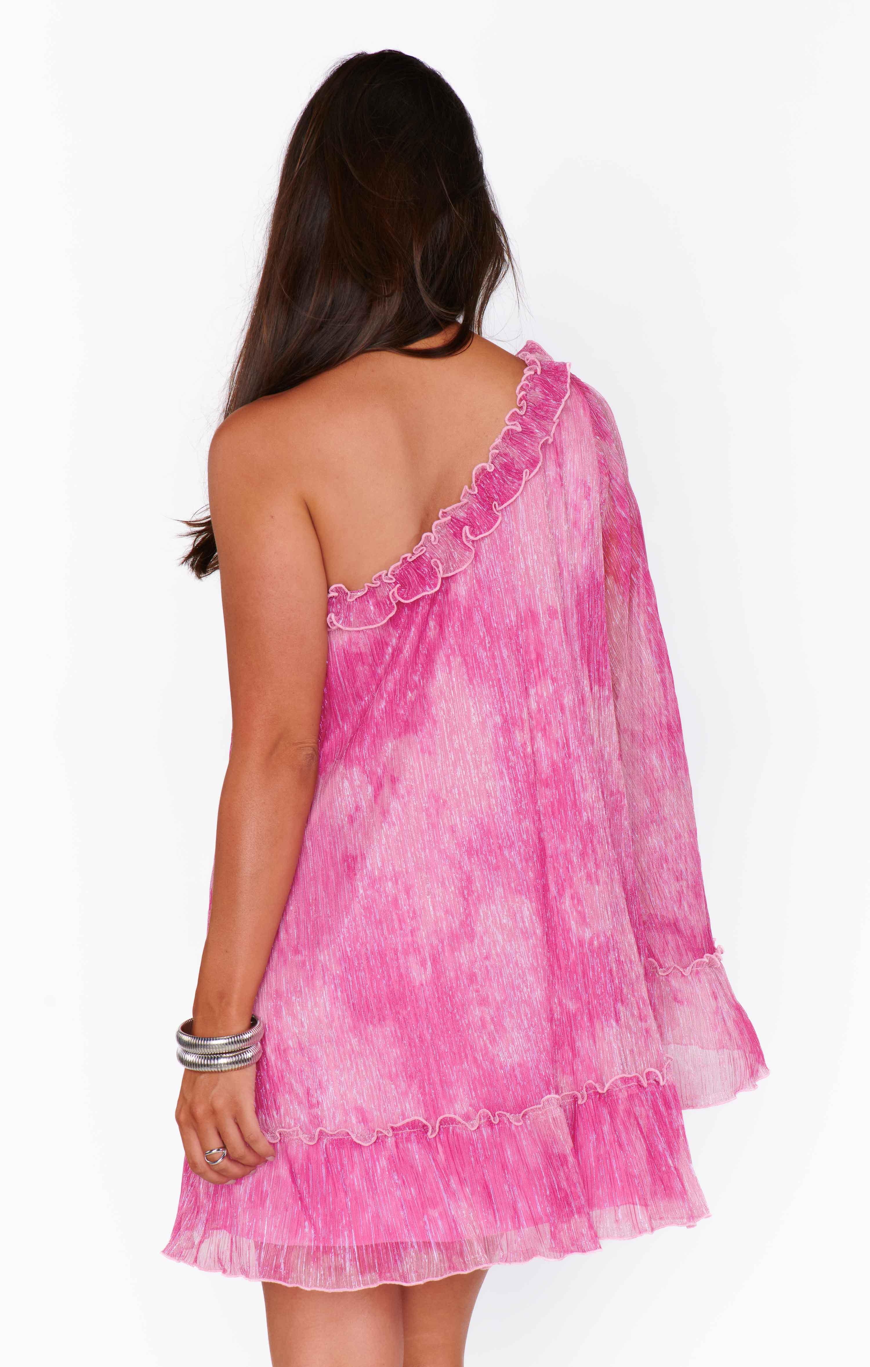 Wonder Mini Dress ~ Pink Fizz Glimmer Product Image