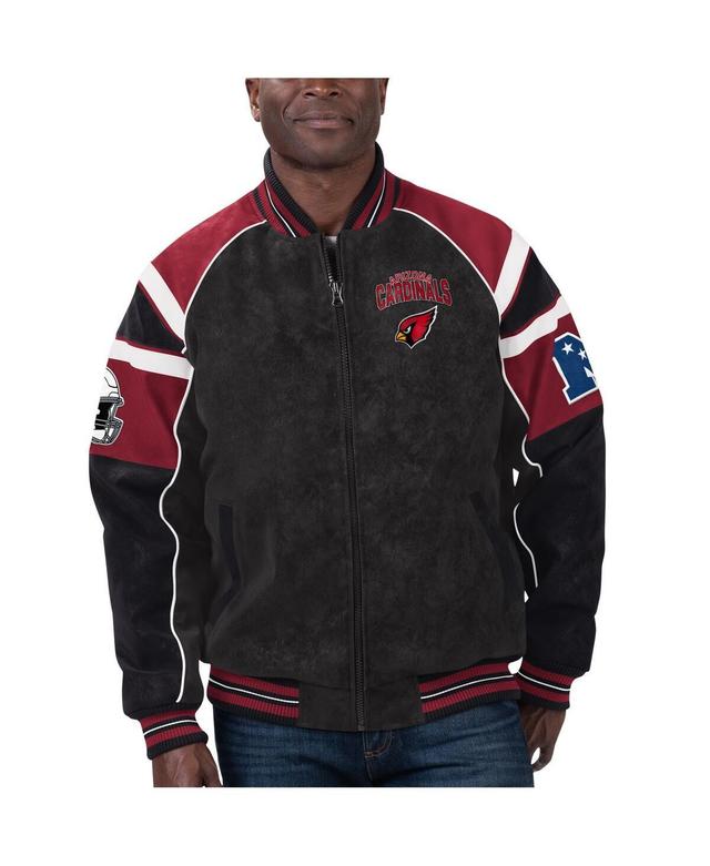 Mens G-III Sports by Carl Banks Arizona Cardinals Faux Suede Raglan Full-Zip Varsity Jacket Product Image