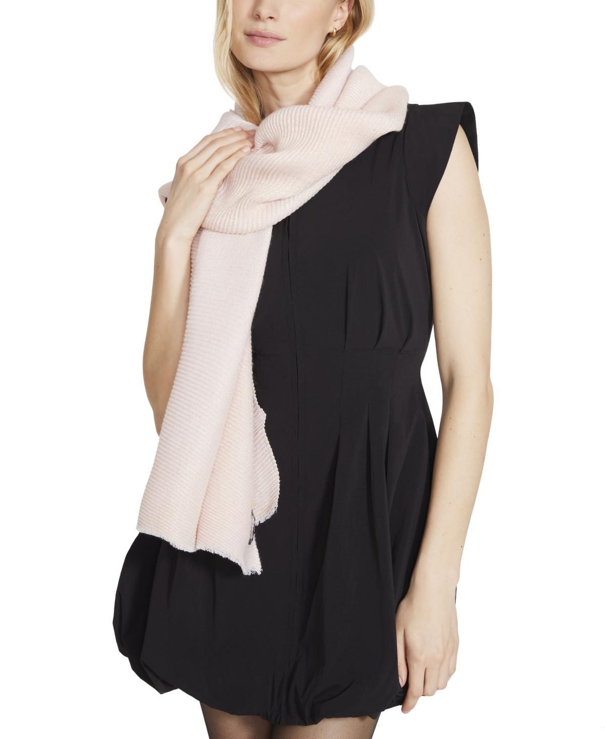 Steve Madden Womens Frayed Edge Pleat Scarf Product Image