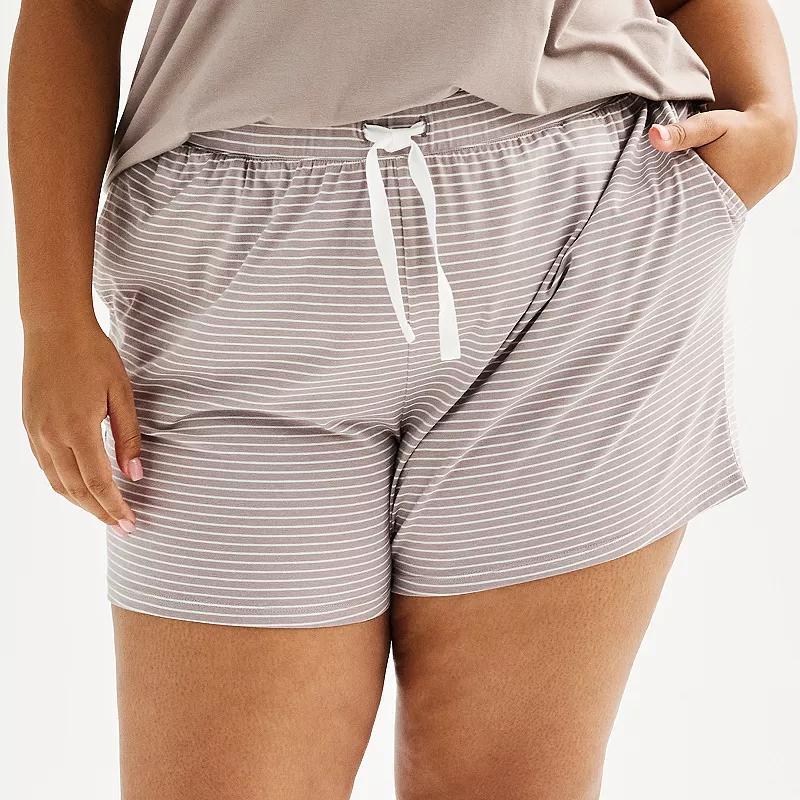 Plus Size Sonoma Goods For Life Cotton Modal Sleep Short, Womens Product Image