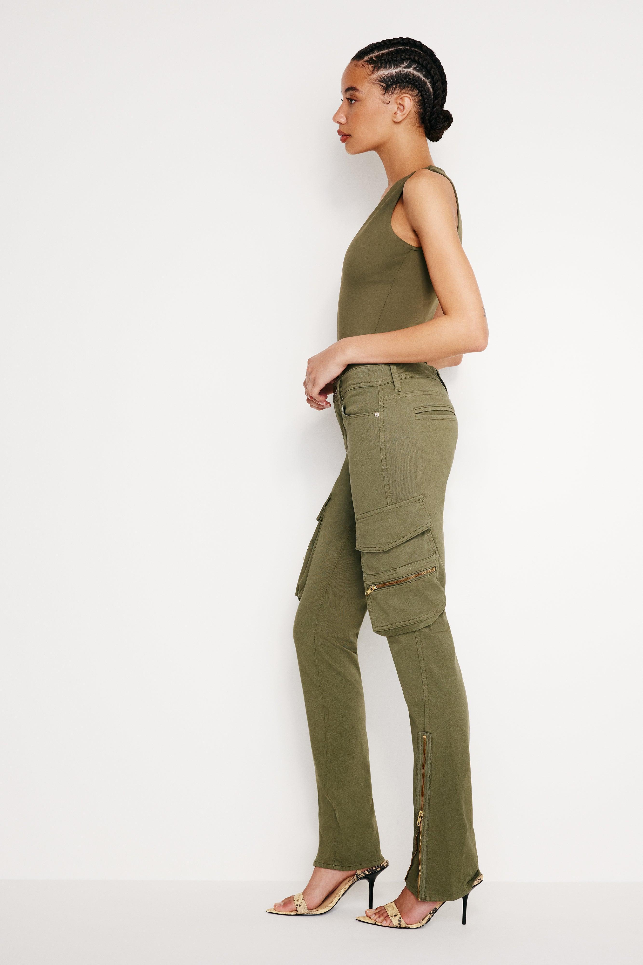 TWILL SKINNY CARGO PANTS | FATIGUE001 Product Image