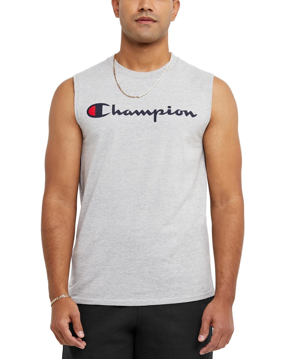 Mens Champion Logo Graphic Muscle Tee Product Image