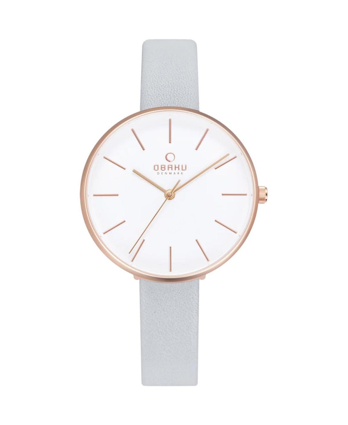 Obaku Womens Viol White Dial Watch - V211LXVIRL Product Image