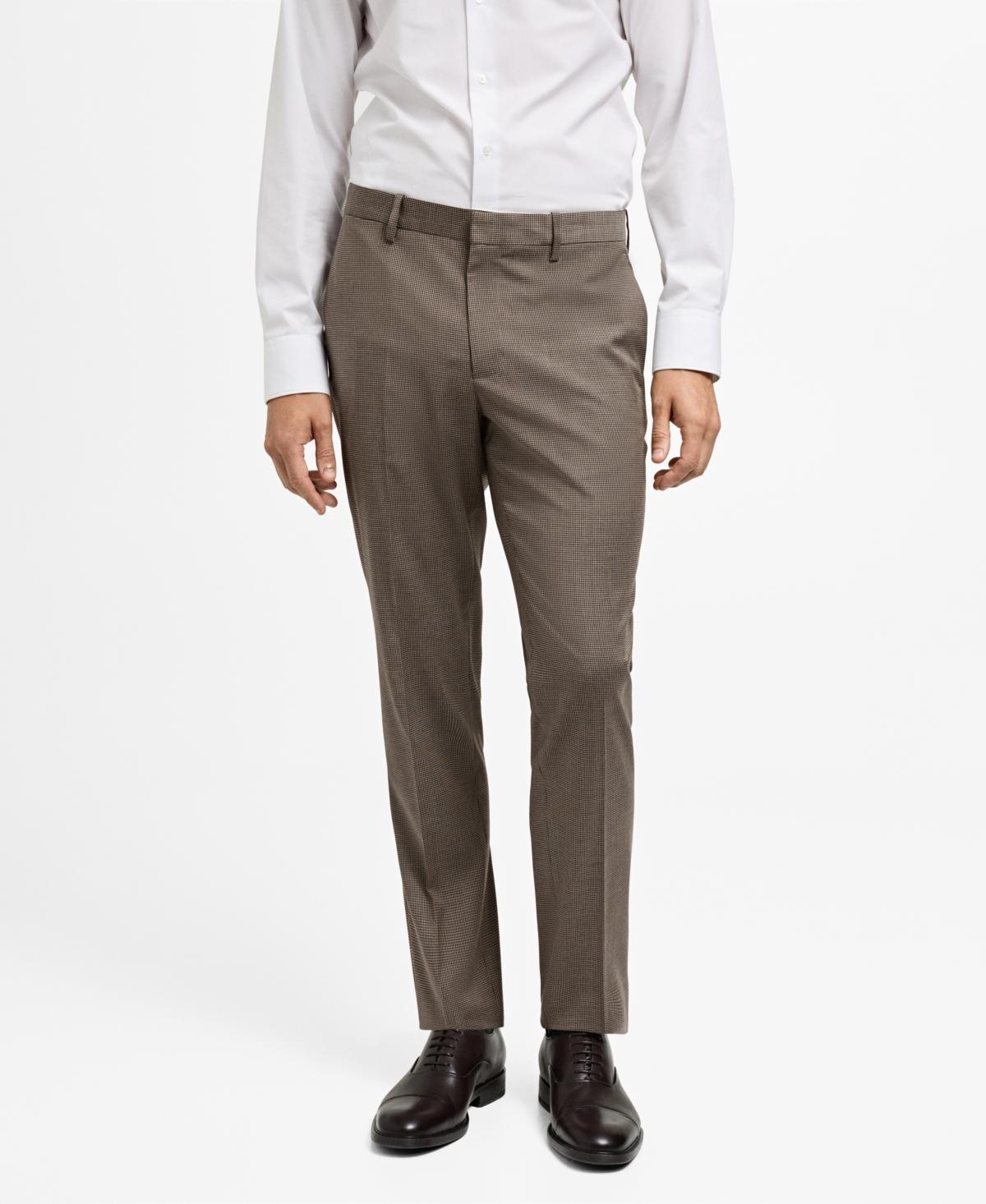 Mango Mens Herringbone Structure Super Suit Pants Product Image