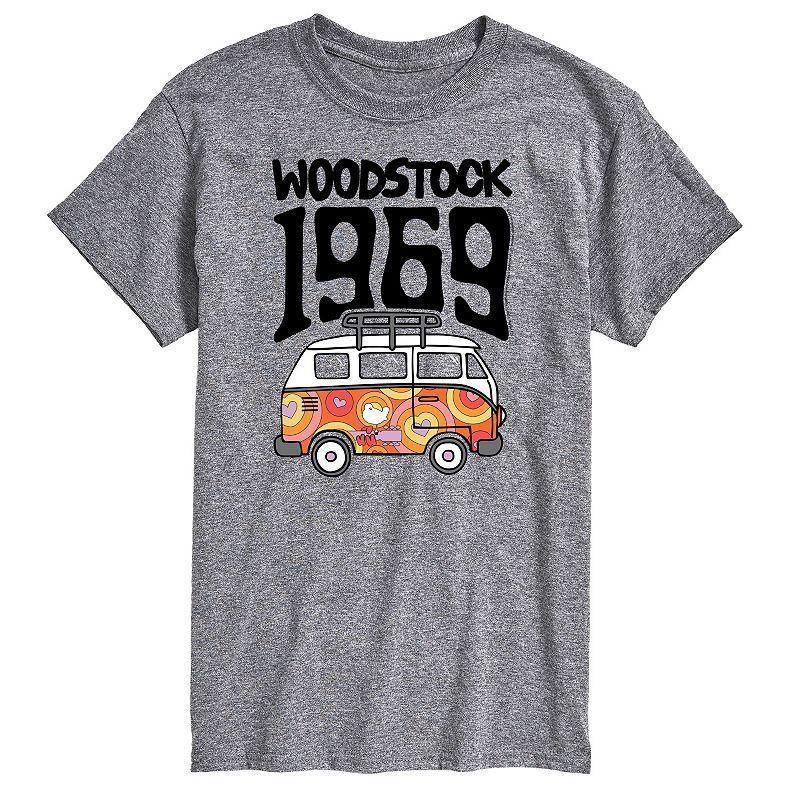 Big & Tall Woodstock 1969 Van Graphic Tee, Mens Product Image