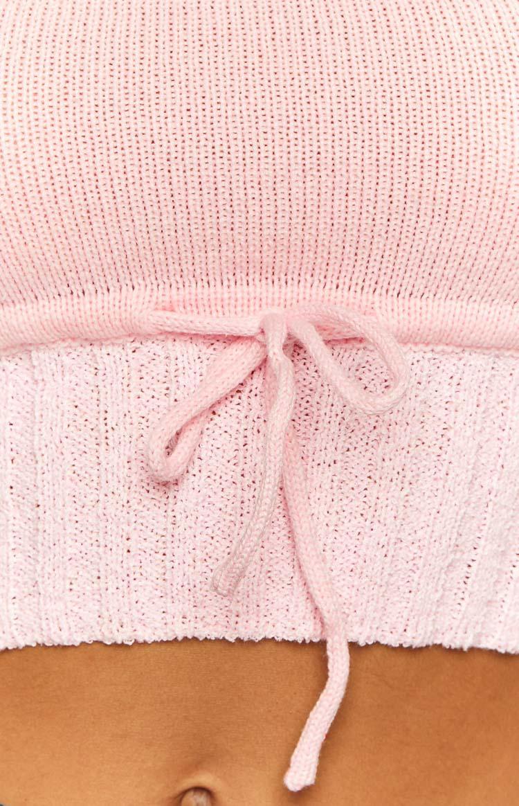 Eloise Pink Knit Tube Top Product Image