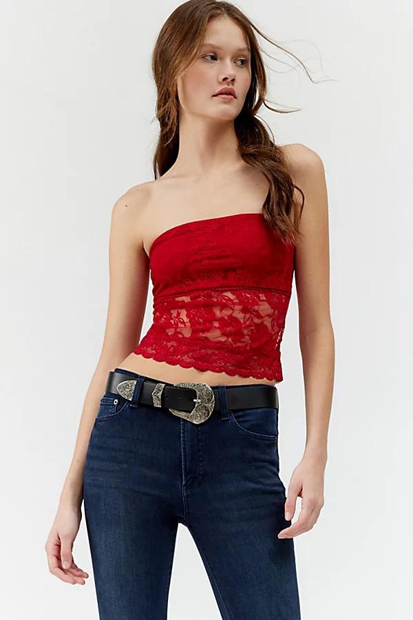 Urban Renewal Remnants Lace Bandeau Tube Top Womens at Urban Outfitters Product Image